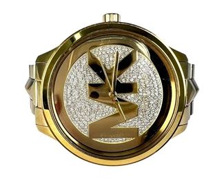 Michael Kors Watch Gold Tone with Crystal Dial