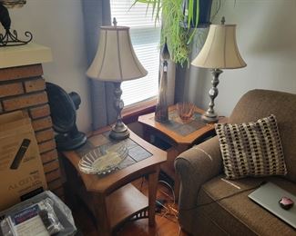 End tables to go with matching coffee table.
