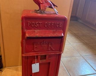 Vintage British Post Office box (bird seperate)