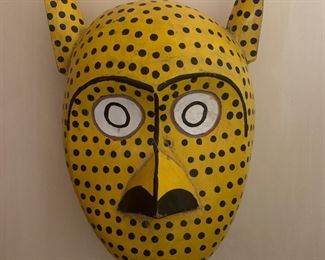 Carved and painted mask