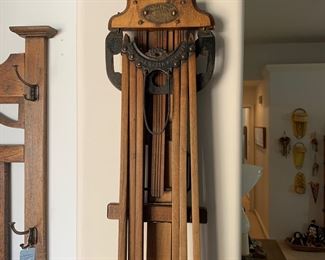 One of several antique drying racks