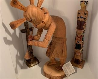 More kachinas and totem poles