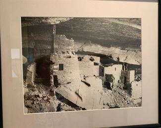 Thomas Michael McKee (1854-1939) original large format silver gelatin photographic print of Mesa Verde, ca 1900, with original studio stamp and penciled description on verso