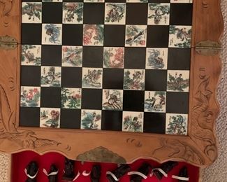Asian design chess set