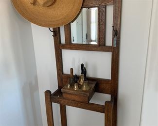 Antique hall tree