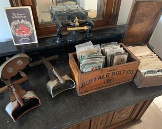 Large collection of stereoscopes and cards
