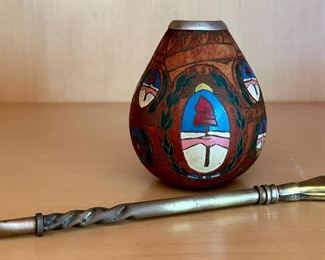 Hand Carved Gourd & Incense Burner