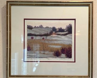 "Winter Marsh" Lithograph 130/135, Signed
