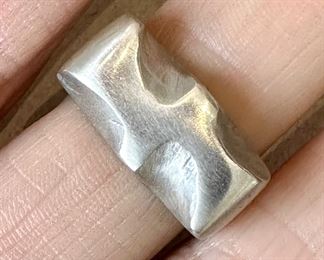 Sterling Silver Nugget Ring