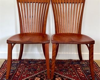 (2) Thom Moser Cabinetmaker Chairs