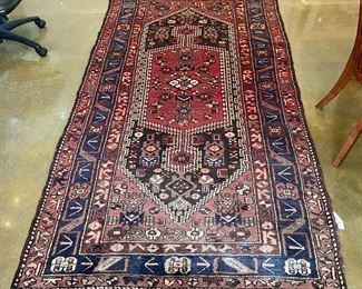 Wool Rug (navy border)