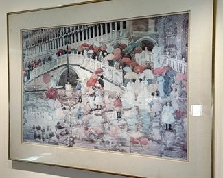 "Umbrellas in the Rain" Print by Maurice Prendergast