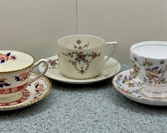 Welba, Tuscan, & Baronet (Czechoslovakia) Cups & Saucers