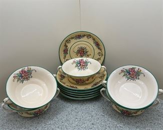 Booth's (England) Soup Bowls & Saucers