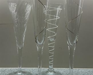 (4) Champagne Glasses