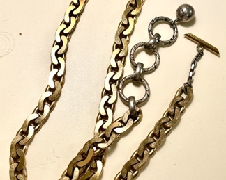 Vintage Lanvin Gold and Silver Tone Belt