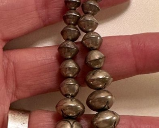 Vintage Navajo Silver Pearls