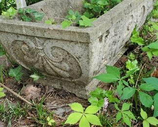 Pair of cement planters