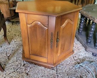 Pair of Side Tables w/ cabinet
