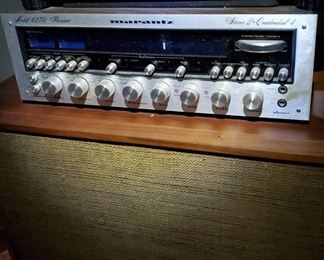 Marantz Model 4270 Stereo 2+ Quadradial 4 Receiver with Kenwwood Turntable & Marantz Speakers