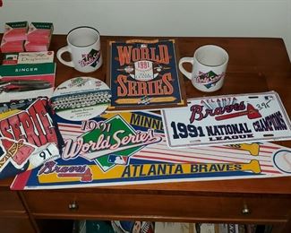 Atlanta Braves 1991 Championship Collectibles 