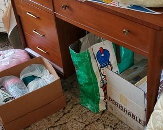 Vintage sewing desk (machine removed)