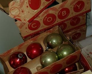 Glass Christmas Ornaments, some handpainted & made in Poland