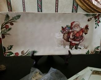 Santa serving tray