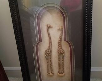 Framed giraffes