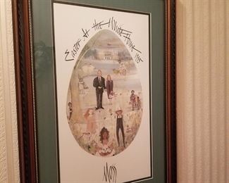 P Buckley Moss “Easter at the White House”