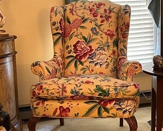 Comfy wingback chair 1 of 2