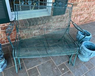  Wrought iron bench - 1 of 2