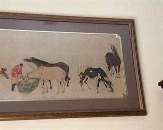 Ming Dynasty detail study of 8 horses