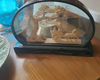 Hand carved Asian design 