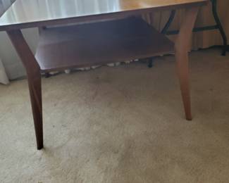 Boomerang leg MCM side table