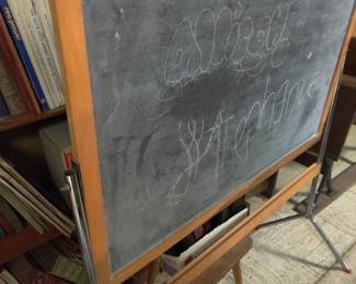 Kids chalk board on legs