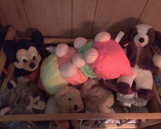 Numerous stuffed animals
