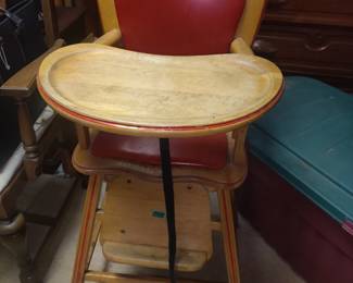 Vintage solid wood highchair - made to last