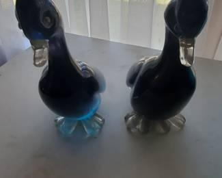 Beautiful glass ducks