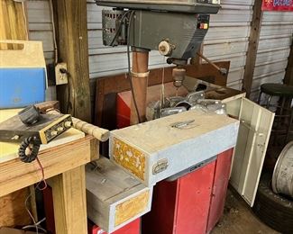 Tall floor standing drill press