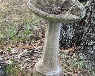 Concrete bird bath