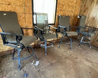 Tall swivel patio chairs