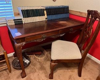 Cherrywood desk and chair