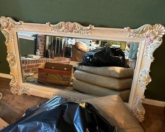 Ornate wall mirror