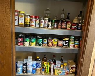 pantry full of food