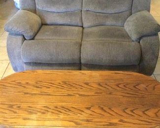 Ashley Love Seat And Coffee Table
