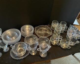 Set Of Matching Crystal Dishes And More