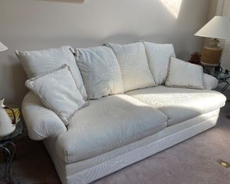 Off White Sofa and Loveseat