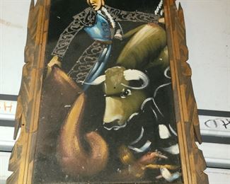 Vintage velvet painting