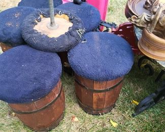 Vintage barrell stools